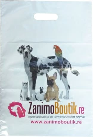 Le sac plastique de Zanimo Boutik à la Réunion