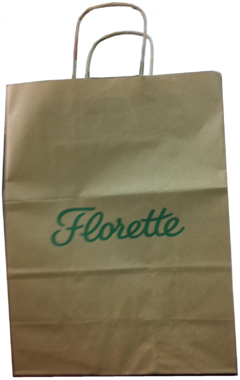 Vous avez dit repiquage ? Un exemple, le sac en papier Florette