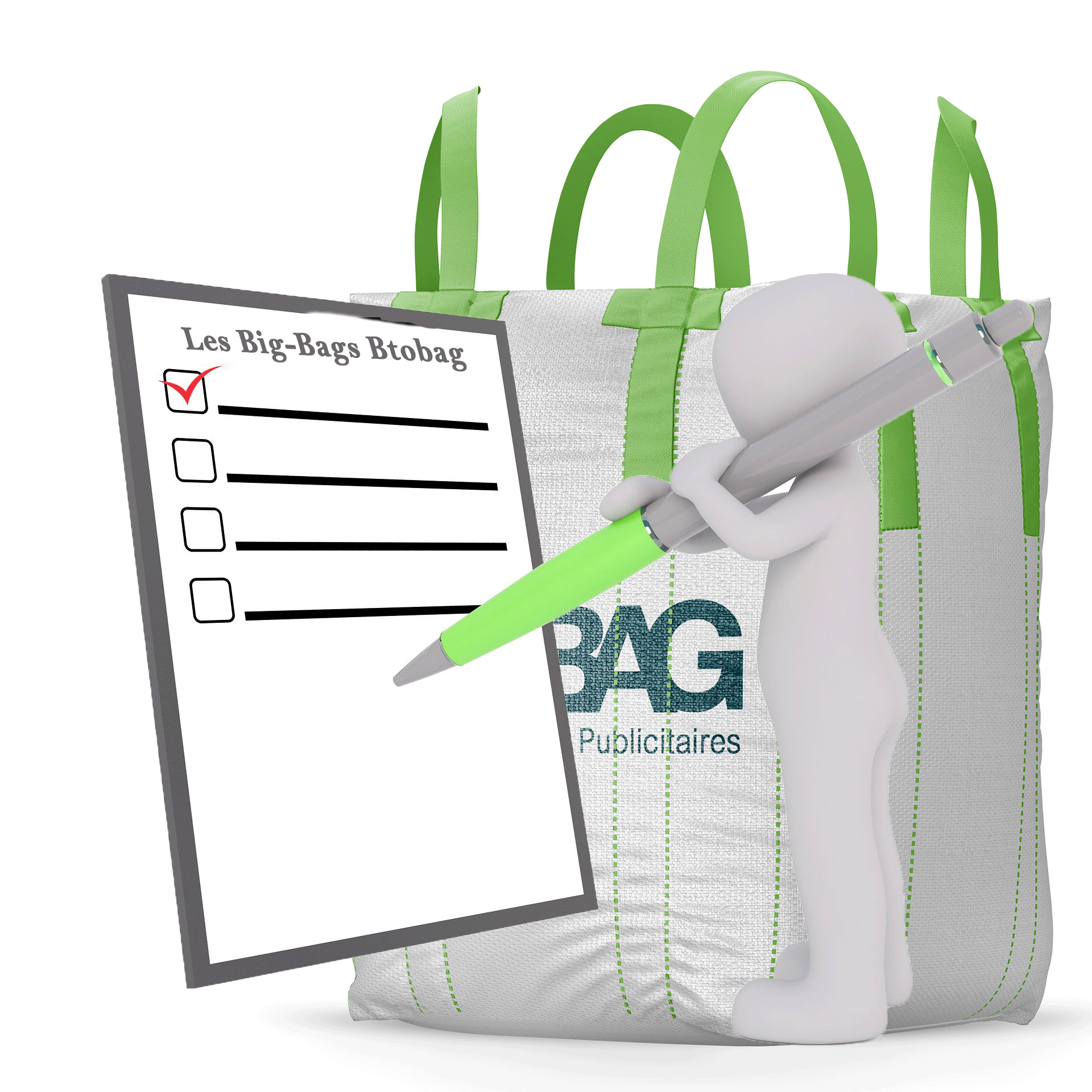 Quelles sont les options possibles pour mon Big Bag personnalisé ?