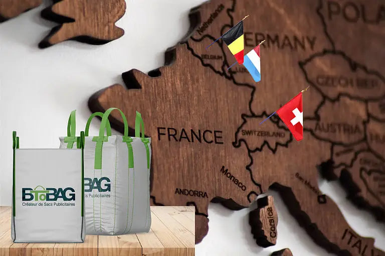 Nos big bags personnalisés livrés en Suisse, Belgique, Luxembourg…