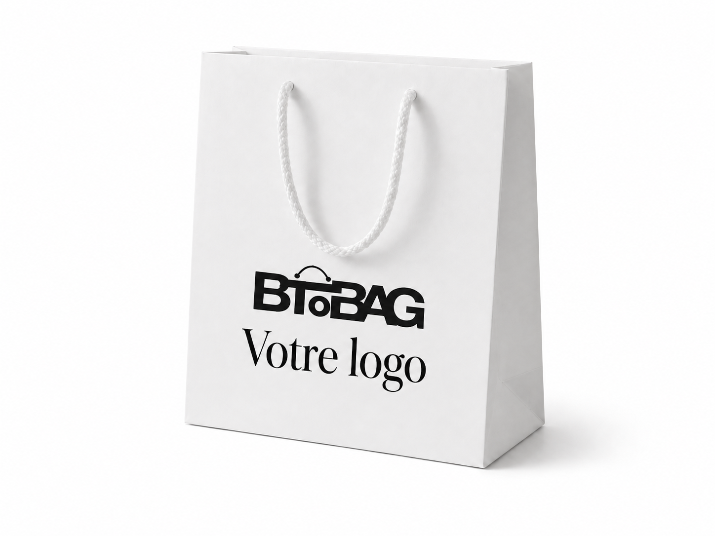 Sac luxe blanc cordelettes