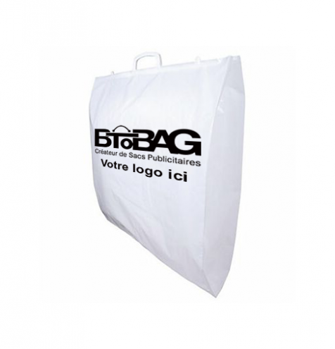 Sac plastique poignées rigides rapportées