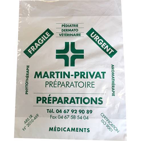 Sachet plastique pharmacie