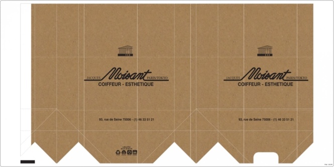 BAT sac papier kraft moisant coiffeur