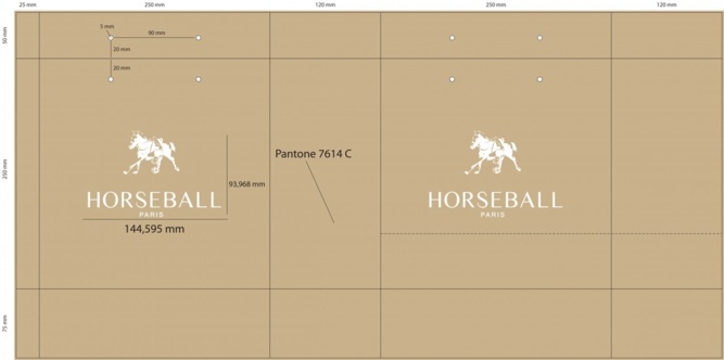 Bat sac papier luxe Horseball