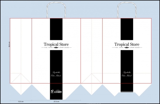 BAT sac papier tropical store