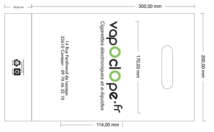 BAT sac plastique Vapoclope