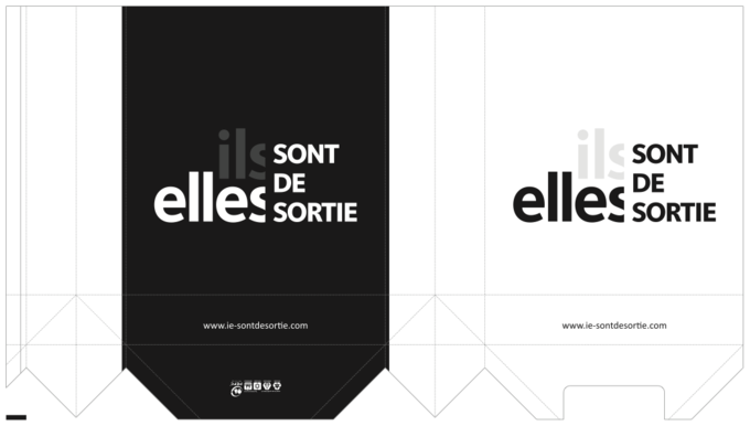 BAT sac publicitaire ils elles sont de sortie sac papier
