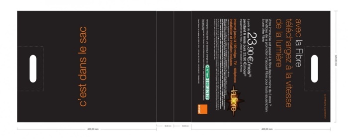 BAT sac publicitaire plastique Orange