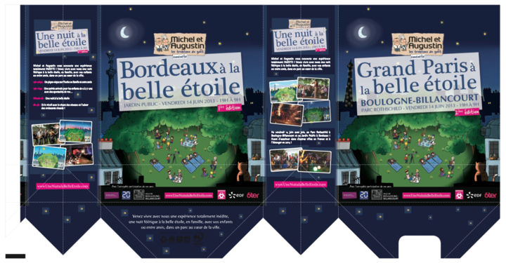 maquette sac publicitaire papier