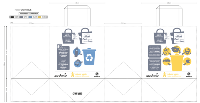 sac papier déjeuner; sac kraft repas