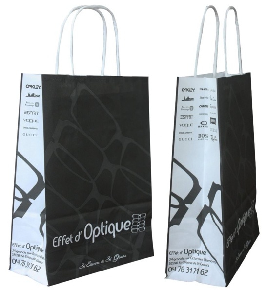 Sac papier kraft Effet d'optique