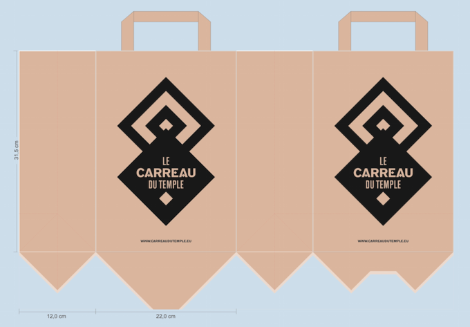sac papier kraft personnalisé sos