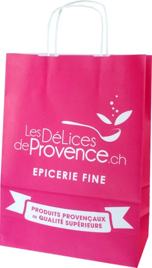 sac papier les délices en provence épicerie fine