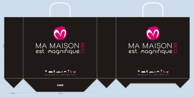 Sac papier ma maison est magnifique BAT