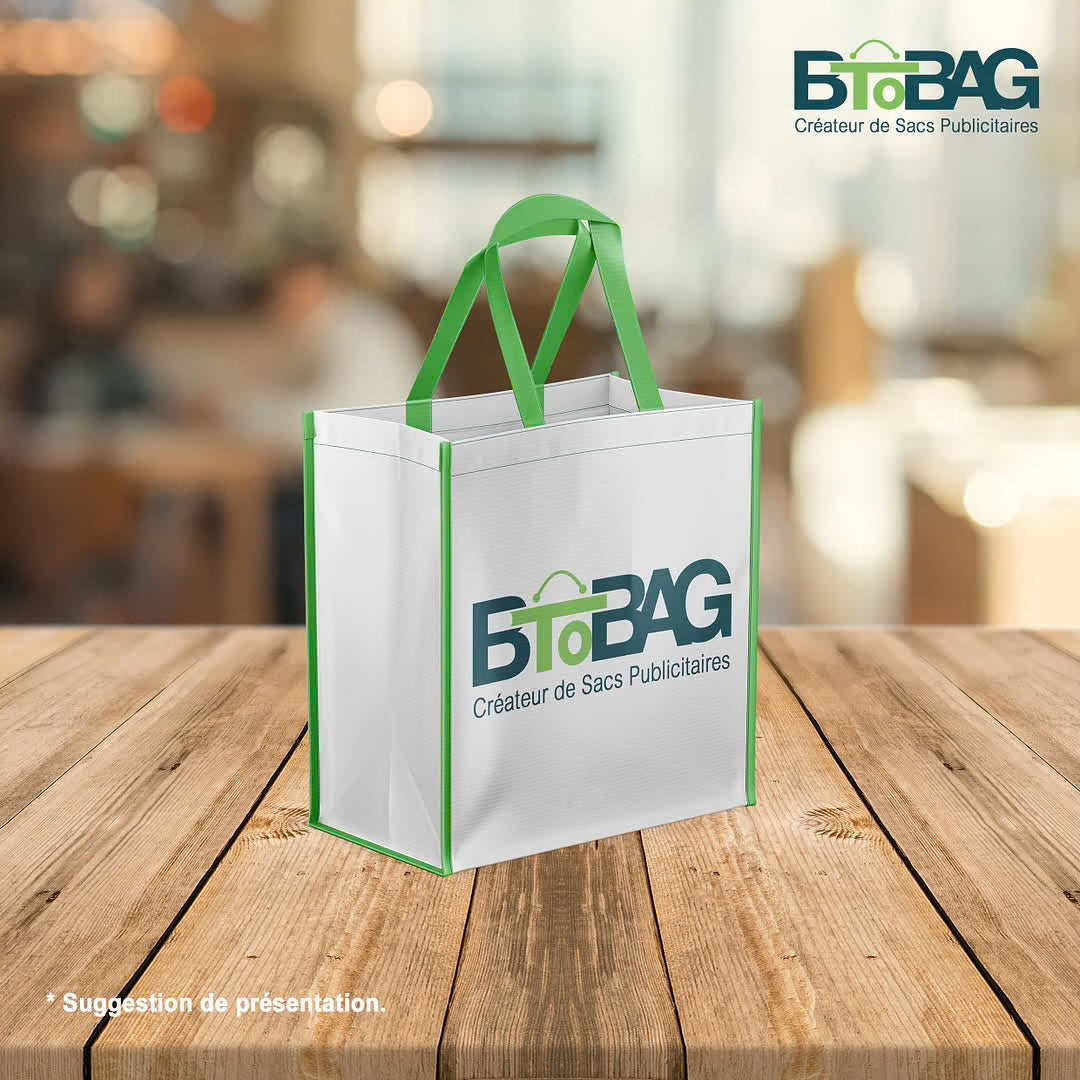 Deux exemples de sacs en polypropylène : le sac cabas durable