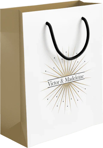 Sac papier Luxe avec vernis séléctif brillant