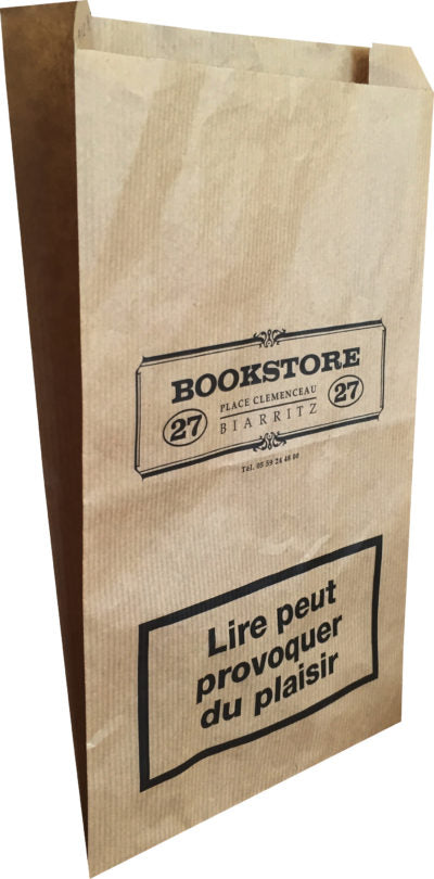 Sachet papier kraft pour Bookstore de Biarritz