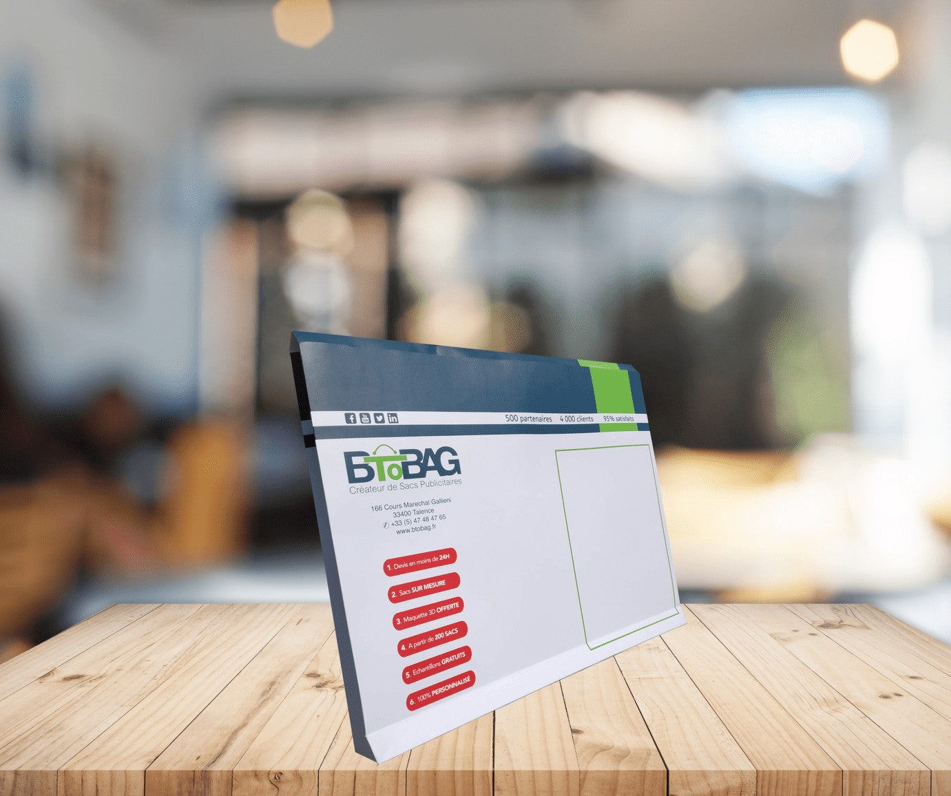 Nouvelle pochette pour échantillons gratuits