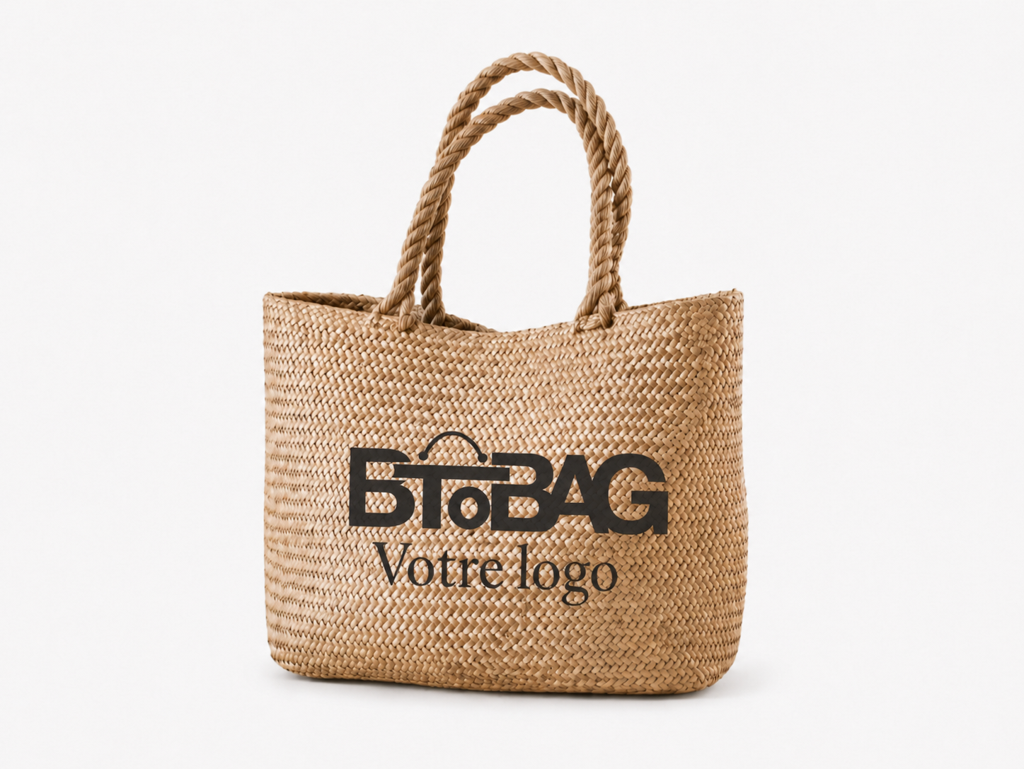 Sac herbe poignées torsadées