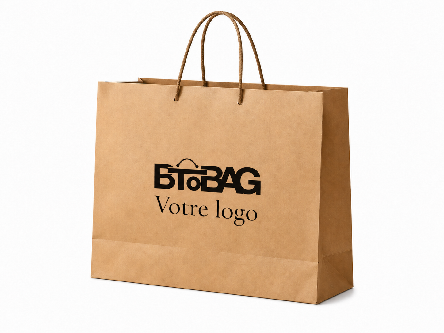 Sac kraft personnalisé haut volume