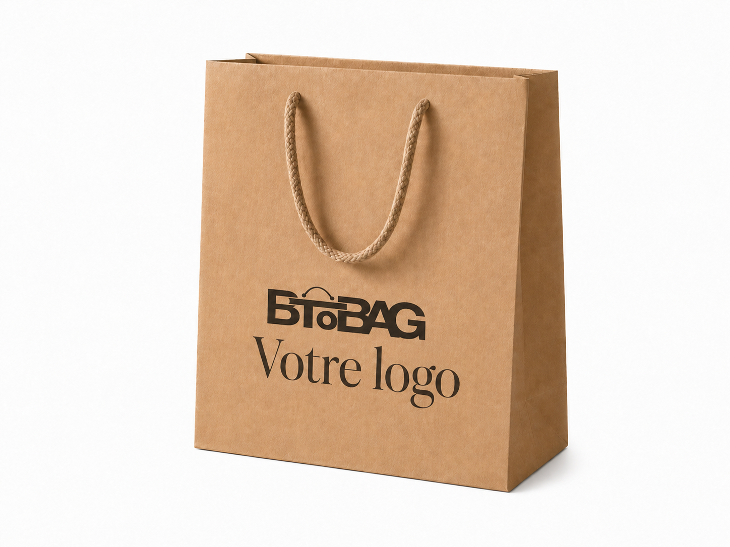 Sac luxe kraft brun naturel