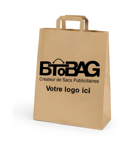 Sac de course poignées plates