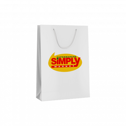 Sac kraft poignées cordelettes