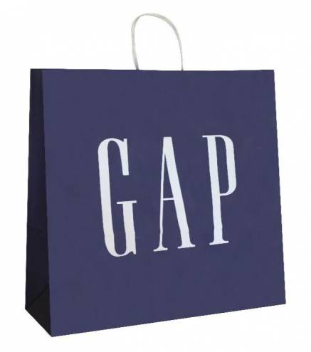 Sac kraft shopping poignées torsadées