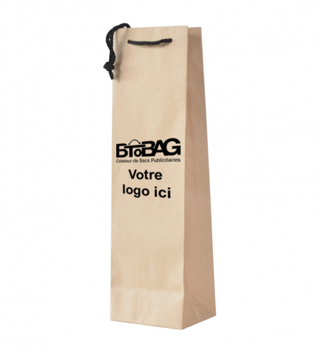Sac papier luxe bouteille
