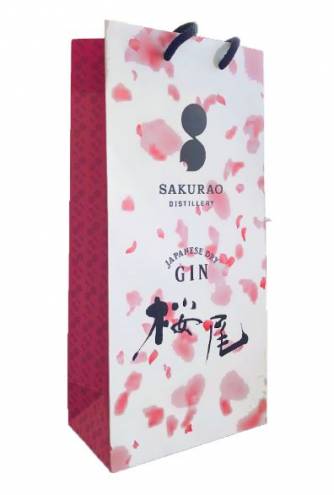 Sac papier luxe bouteille