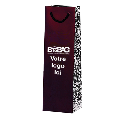 Sac papier luxe bouteille