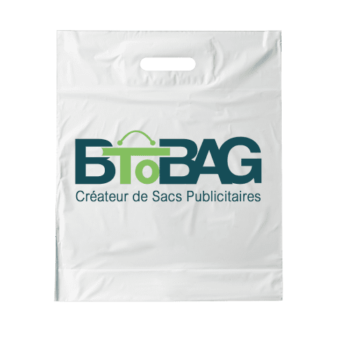 sac plastique poignées découpées renforcées btobag