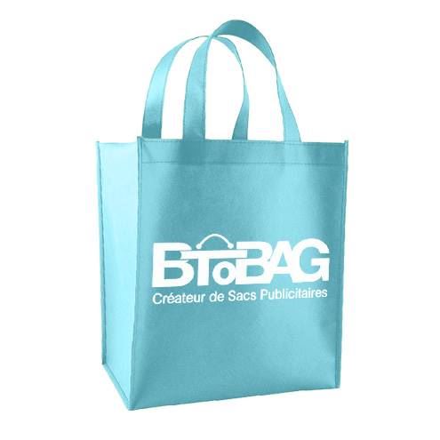 sac cabas polypro non tissé bleu btobag