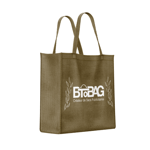 Sac toile de jute publicitaire Btobag