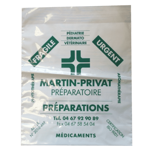 sac plastique sans poignée personnalisé