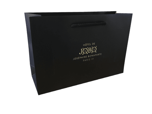Sac luxe poignées cordelettes hôtel Jobo