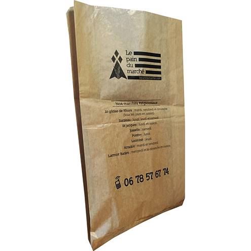 sachet kraft brun le pain du marché
