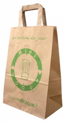 sac kraft poignées plates miditoque