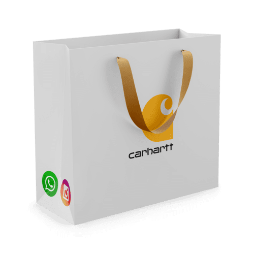 sac papier luxe poignées ruban carhartt