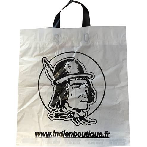 sac plastique poignées souples standards indien boutique