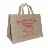Sac toile de jute traiteur modèle POIVRE ET SEL