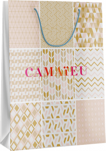 Sac pelliculé papier luxe modèle Camaïeu
