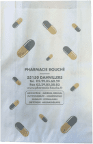 Sac kraft SOS pharmacie modèle PHARMACIE BOUCHE