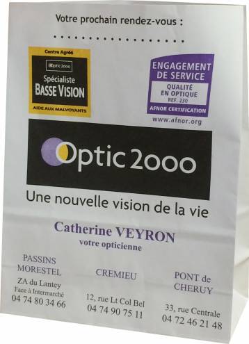 Sachet SOS kraft modèle Optic 2000