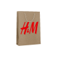 Sac kraft poignées cordelettes modèle H&M