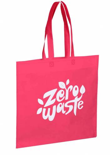 Sac cabas en polypro non tissé simple pattern sans soufflet modèle rouge