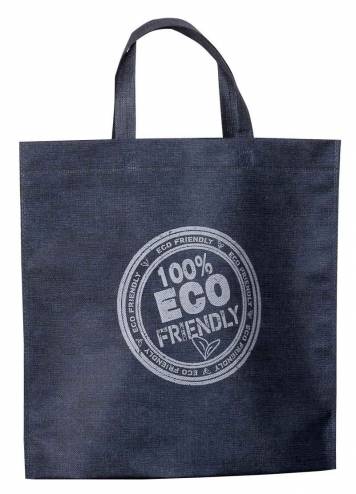 Sac cabas en polypro non tissé simple pattern sans soufflet modèle noir